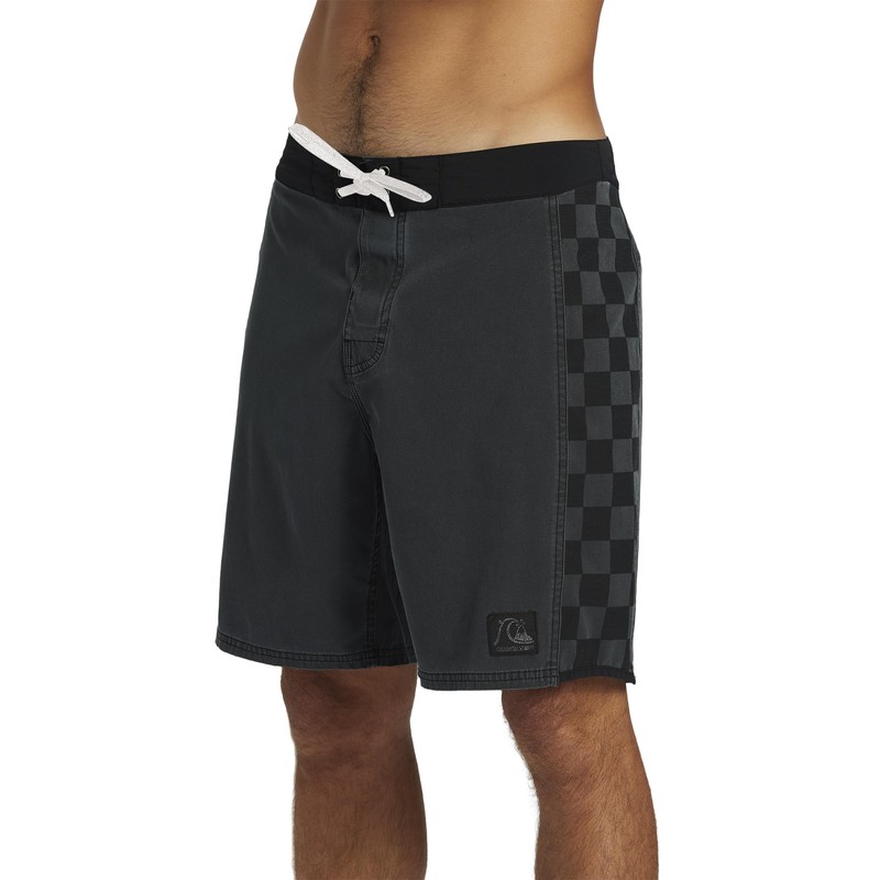 Quiksilver AQYBS03619 Men's Checkered Pattern, 4-Way Stretch Mikey Light Model