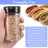 xozeooeu 48 Pack 6 Oz Plastic Spice Jars with Shaker