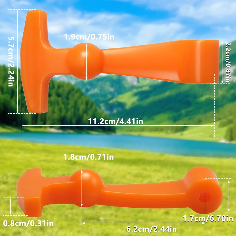 RUHUALIFE 2 Pack Orange Lid Latches Replacements Hard Cooler Handle