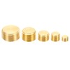 PATIKIL 1/8" 1/4" 3/8" 1/2" 3/4" NPT Brass Hex Countersunk