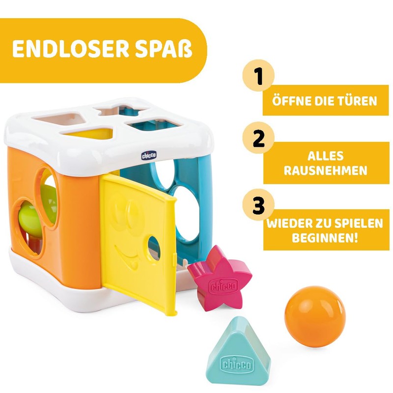 CHICCO 2-in-1 Sorting & Beating Cubes