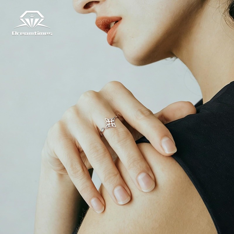 Witch‘s Knot Ring with for Women Adjustable Open Ring Witchcraft