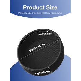 SUNMON Boot for RTIC Water Bottles One Gallon - Shock-Absorbing Base Cover, Non-Slip Bottom Protector with Quiet Design (BPA-Free, Black)