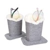 Baitaihem Pack of 2 Plush Lined Eyeglasses Holder Stand Protective