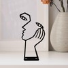 yuksok Thinker Statue, Abstract Decor, Decorative Art Design Face and