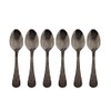 Coffee Culture Tea Spoon, Set of 6, Black