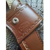 Custom Cross Draw Leather Knife Sheath for Buck 119 Knife,