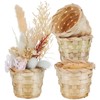 Ciieeo 4Pcs Small Woven Baskets Portable Storage Baskets for Desktop