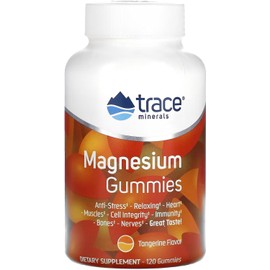 Trace Minerals Research Magnesium Gummies - Tangerine 120 Gominolas de Magnesio - Mandarina 120 Gomitas, Trace Minerals, MINERAL_SUPPLEMENT