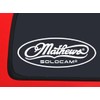 Mathews Solocam Logo'd - Archery - White Hunting window decal