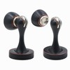 Solid Mental Magnetic Door Stop, Wall Mounted, Oil Rubbed Bronze,