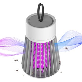 HOVCEH Mosquito Trap, Mozzguard Zapper, Insektenvernichter, Mückenlampe, Mückenfalle Elektrisch, USB Tragbar Mücken Fliegenkillerfalle, Mückenfalle mit UV-Lampe für Schlafzimmer, Innen, Aussen Gärten