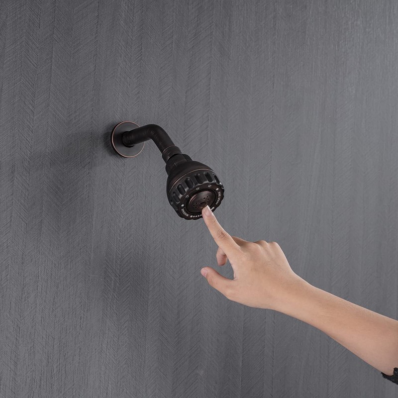 TECHZM High Pressure Shower Head 3 Settings Fixed Showerhead 2.5
