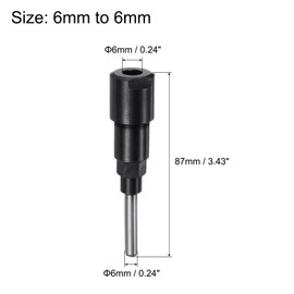 QUARKZMAN 6 mm to 6 mm Milling Cutter Collet Extension Rod Adapter Holder for CNC Engraving Woodworking Milling