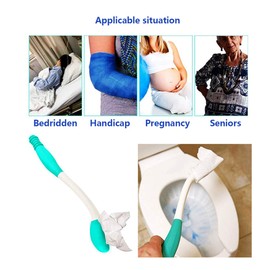2-Pack Toilet Aids Wiping, Toilet Aids for Motion Assistance,Toilet aids for Wiping, Long Reach Tissue Aids, Tissue-Stick Toilet Helper, Elderly, Pregnancy, Handlicap, Disabled