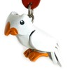 MONKIMAU Leather Keyring Parrot Bird
