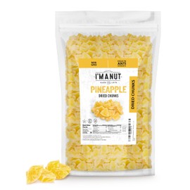 Premium Dried Pineapple Chunks 48oz | Non-GMO, Batch Tested Gluten & Peanut Free | Ethically Sourced for Guilt-Free Snacking | Fresh, Crispy & Sweetened for Delicious Flavor