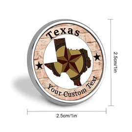 BESTORLOVE Pins Bulk Set Enamel Pins Texas Stars Pins For Backpacks State Love City State Brooch Pins City Pride Customized State Town Badge Pins Fashional Accessory For Women