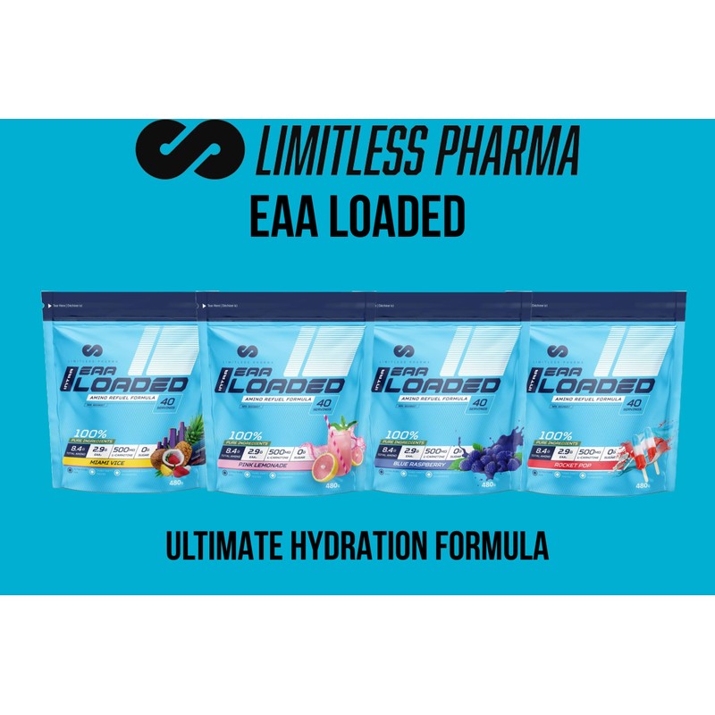 Limitless Pharma EAA Loaded | Amino Refuel Formula | 8.4G