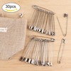 30pcs Large Safety Pins 8.5cm Heavy Duty Metal Safety Pins