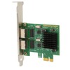 PCI E NIC Network Card 2 Way RJ45 Port for