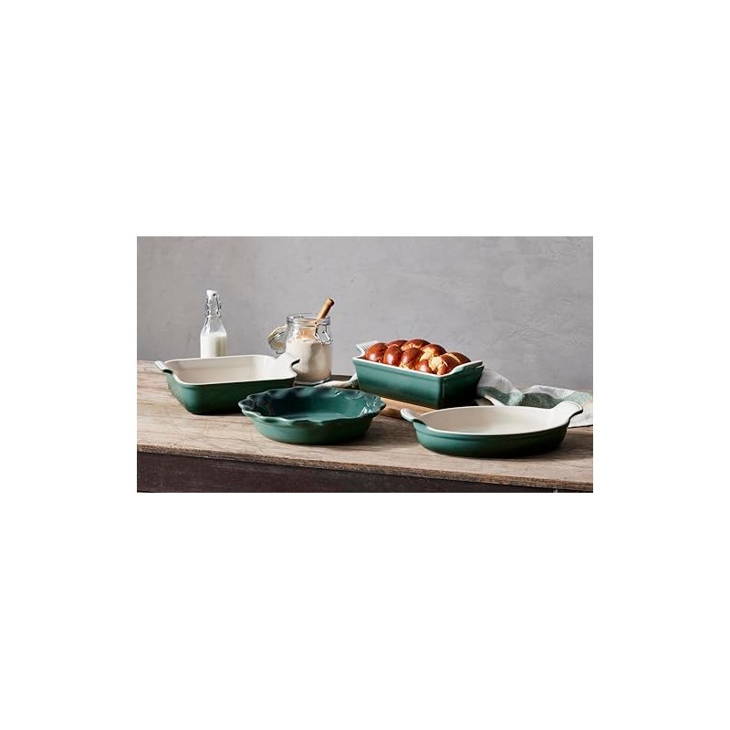 Le Creuset Stoneware 4 PC Heritage Bakeware Set, Oyster