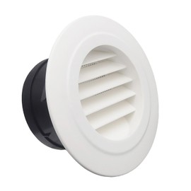 4 Inch Dryer Vent Cover, JSIXASO ABS Louvered Grille Vent Cover with Fly Screen Mesh for Bedroom, Parlor, Office and Classroom Ventilation