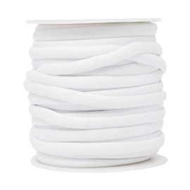 Mandala Crafts White Polyester Cotton Welting Cord for Upholstery Welt Cord Piping Rope Filler Sewing - 20 YDs ¼ Inch Cotton Piping Cord Welt Cording for Drapery Pillow Trimming
