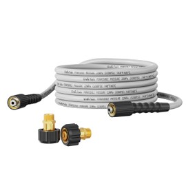 Giraffe Tools Pressure Washer Hose 25FT, 3200 PSI Power Washer Hose for Replacement, Kink Resistant High Pressure Washing Hose Extension with M22-14mm Fittings, 2 Quick Connectors