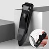 No-Splash Stainless Steel Nail & Toenail Clipper Set with Case Metal Silver
