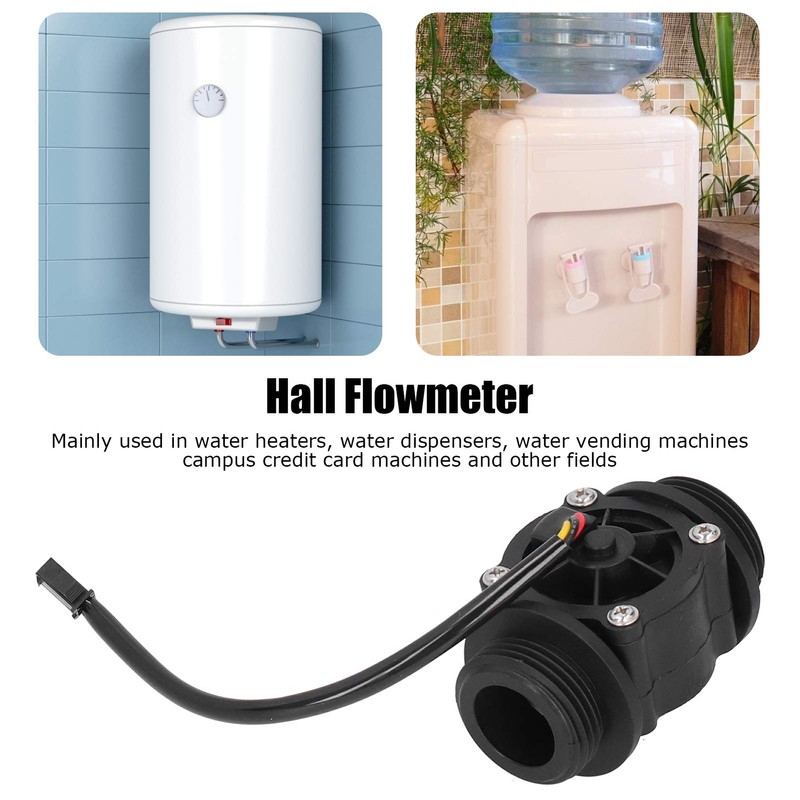 Fafeicy FS400A 1-60L/min Water Flow Sensor 1.2MPA Plastic Hall Flow
