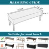 HFCNMY Bench Covers for Dining Room,Waterproof PU Dining Bench Cover