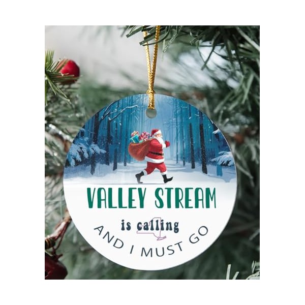 Valley Stream Ornament Gift Valley Stream NY is Calling and