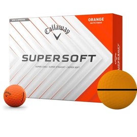 Callaway Golf Supersoft Matte Orange AlignXL Golf Balls - 2025 Model