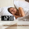 Königswerk Digital Alarm Clock,LED Electronic Clocks Large Display, Adjustable Brightness,