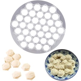 Silver Ravioli Dumpling Mold, Russian Pelmeni Maker,37 Holes Metal Ravioli Maker, Pelmeni Meat Maker Dumpling Machine Ravioli Cutter Kitchen DIY Tools Cooking Tools