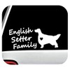 E1063 English Setter Family Dog Decal Sticker
