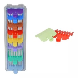 Multi import Peines Guía Aumentos Niveles Para Maquina Wahl Colores 10pz