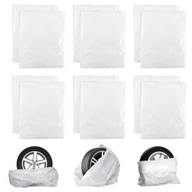 TMRBBesty Tyre Bags, Tyre Protective Cover, Tyre Cover, Pack of 12 for Tyres up to 20 Inches, Waterproof, Protect Wear, for Tyre Storage, Transport
