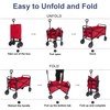 ABCCANOPY Folding Collapsible Utility Wagon Cart Outdoor Garden Shopping Camping