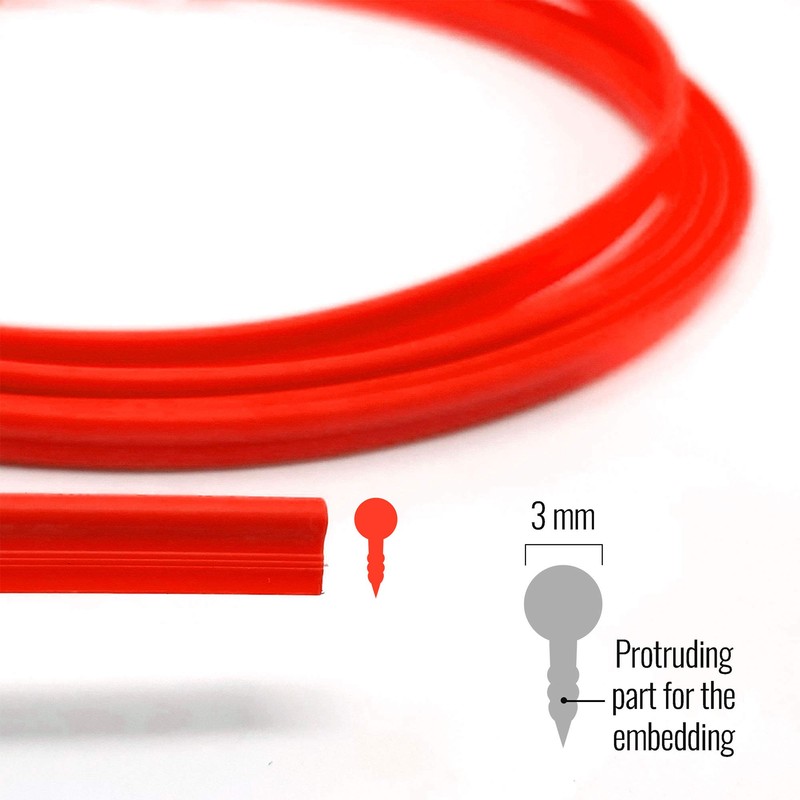 4R Quattroerre.it 19950 Trim Stripes Interlocking Profile for Car Interior,