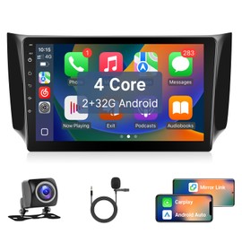 Leadfan Car Radio for Nissan Sentra 2013 2014 2015 2016 2017 Stereo Replacement with Wireless Carplay Android Auto 10.1'' HD Touchscreen Buit-in GPS Navigation Bluetooth Backup Camera MICR