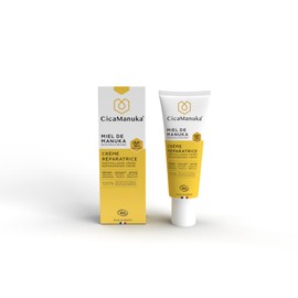 CICAMANUKA - Reparierende Creme mit Manuka-Honig IAA10+ - Unterstützt die Reparatur von beschädigter und trockener Haut - Bio-zertifiziert - 40 ml