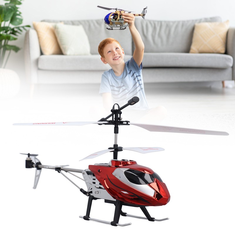 RC Helicopter with Lights 3.5 Channel USB Drop Proof 2.4G