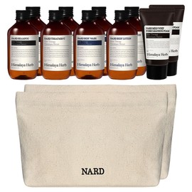 NAD travel hair body 5 types + cotton pouch, 2 sets / 나드 여행용 헤어바디 5종 + 코튼 파우치, 2세트