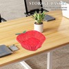 Alipis Apple Basket, 11 Inch Hand-Woven Plastic Apple Shape Fruit
