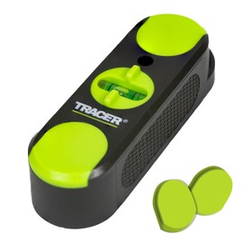 TRACER Magnetischer Bolzenfinder mit magnetischen Markierungsschildern und eingebauter drehbarer Wasserwaage