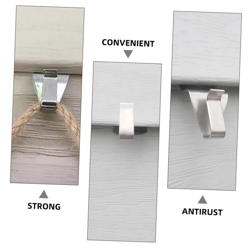 CAXUSD 10Pcs Vinyl Siding Hooks for Easy Hanging Siding Hangers
