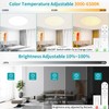Glowall 24 Inch Large Flush Mount Ceiling Light Fixture, Ultra