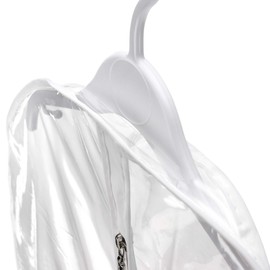 HANGERWORLD 30 Inch Clear Childrens Showerproof Garment Clothes Cover Protector Bag